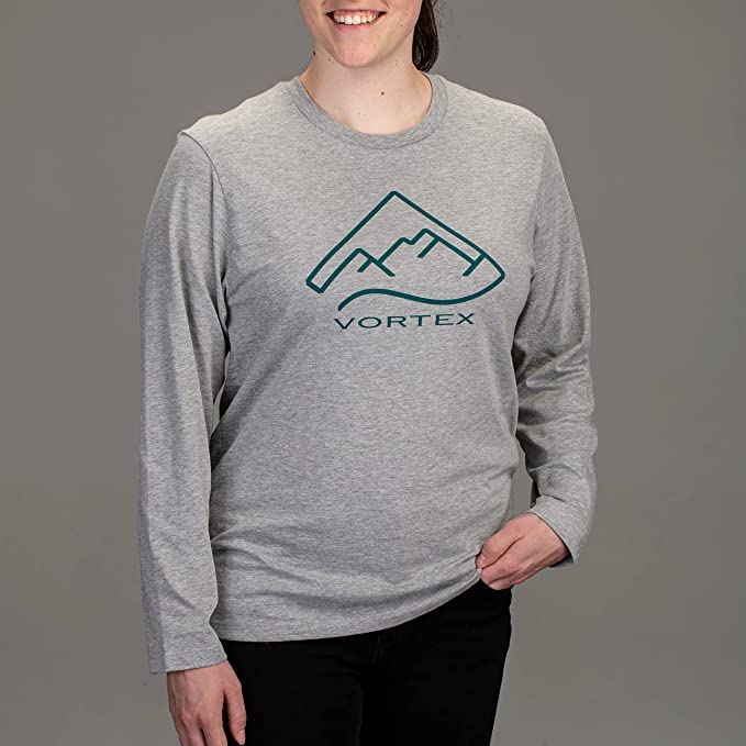 Women's Alpine Line Long Sleeve T-Shirt - Large, Gray Heather