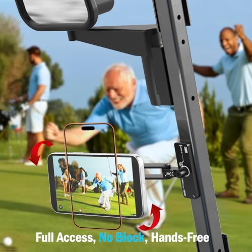 VMEI Magnetic Phone Mount for Golf Cart & Gym - 360° Rotation, Strong Magnet, Universal Fit