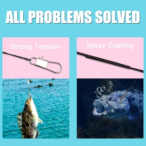 30pcs Stainless Steel Fishing Leaders - 9.25 Inch with Swivel