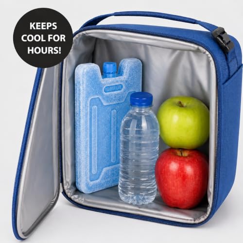 Bodaon 8 Pack Large Reusable Ice Packs for Lunch Boxes & Coolers - Long-lasting Cold