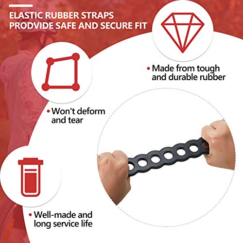 Hestya Bike Rack Replacement Rubber Straps - 8 Pieces, 21cm, Durable