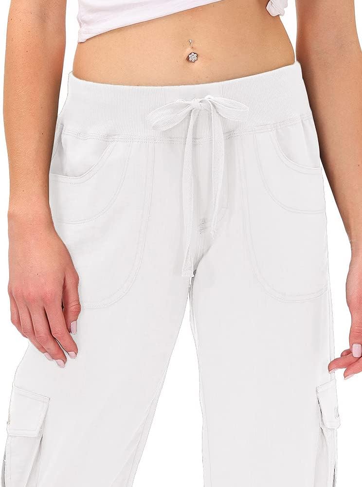 MoFiz Women's Capris - Lightweight Casual Pants with Pockets | Dressy Baggy Cargo for Hiking