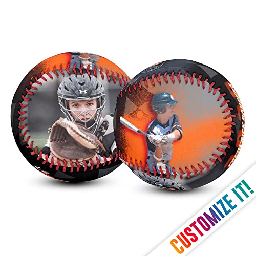 Personalized Regulation Size Baseball with Custom Photo & Text