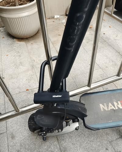 NDakter 18mm Heavy-Duty Anti-Theft Bike U Lock with 3 Keys, 5.9 x 2.6in Inner Size