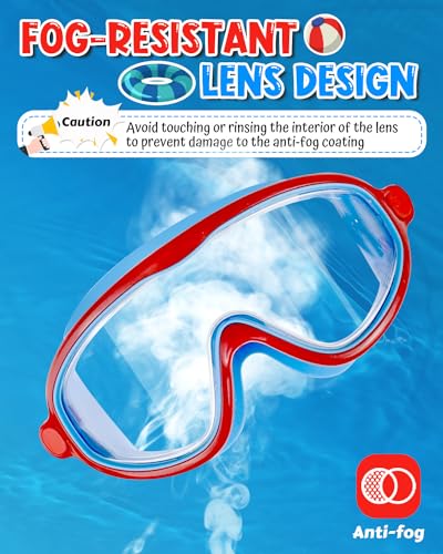 Swim Goggles 2 Pack, Wide View Anti Fog&UV Swimming for Audlt, No