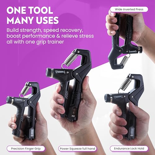 Adjustable Hand Gripper Strengthener 22-220Lbs - Pack A