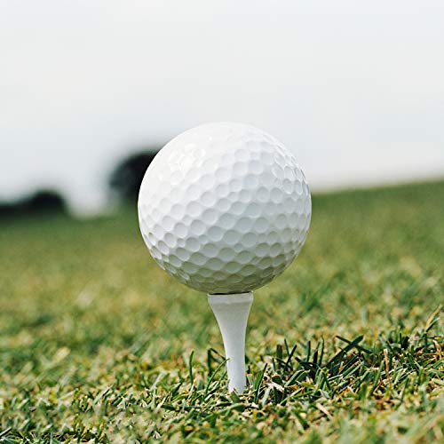 Wood Golf Tees 100pcs - 2 1/8" Deluxe White Tees