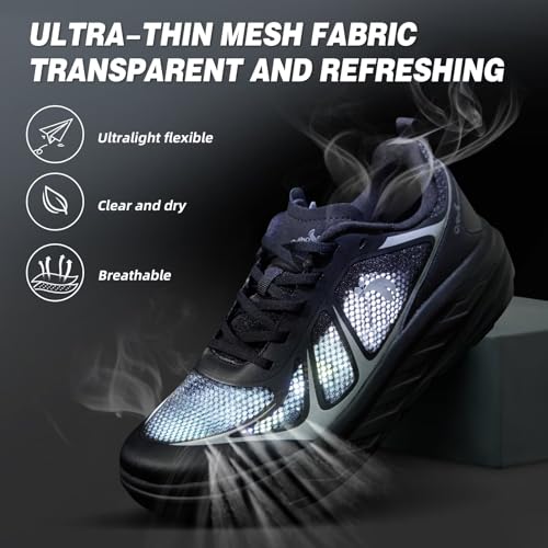 OrthoComfoot Men's Wide Orthopedic Diabetic Running Shoes Black 13 K1 - Foot Pain Relief