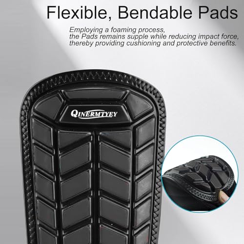Youth Soccer Shin Guards - High Impact Protective Gear - Black, Medium
