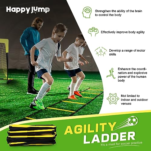 Agility Ladder 12 Rung 20 FT Speed Training - Yellow