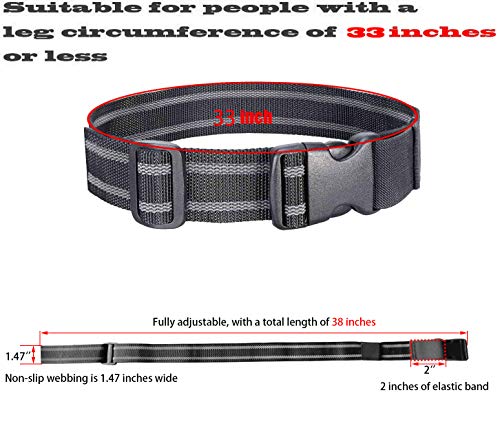 Thigh Strap Holster for EDC - Adjustable Black Leg Belt