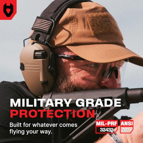 Ballistic Shooting Glasses - Clear Tactical Eye Protection