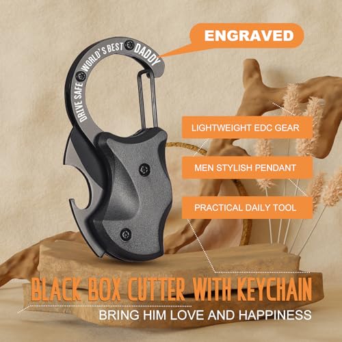 Drive Safe Multitool - Engraved EDC Box Cutter Gift for Dad