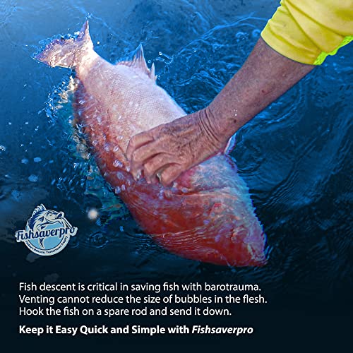 Fish SaverPro Descending Fish Release Device 2 Pack – NOAA-Preferred Barotrauma Recovery Tool