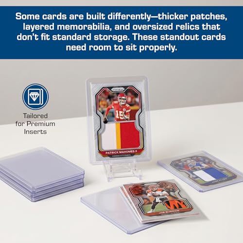 Thick Card Topload Holders for Relic Cards - 10 Count