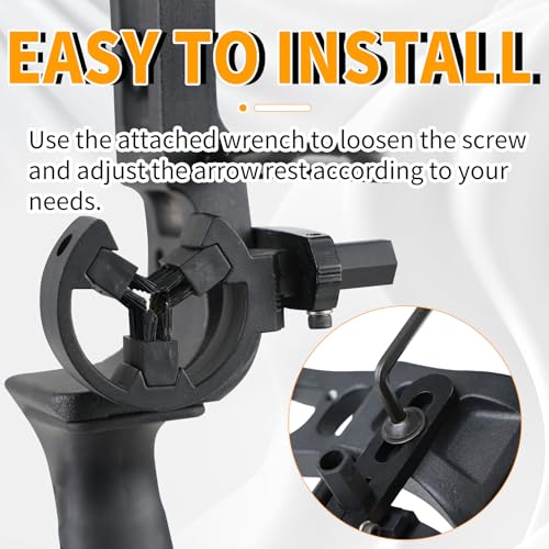 Adjustable Arrow Rest for Compound & Recurve Bows - Both Hands