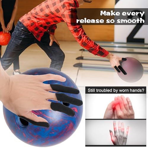 Bowling Thumb Tape - Elastic Finger Protector for Bowlers - Black, 100 Pieces