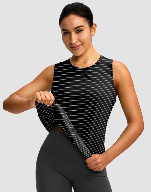 Skiennix Women's Athletic Tank Tops - Sleeveless Racerback Yoga & Gym Shirts | Loose Fit for Comfort