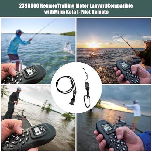 Trolling Motor Lanyard with Carabiner for Minn Kota i-Pilot Remotes