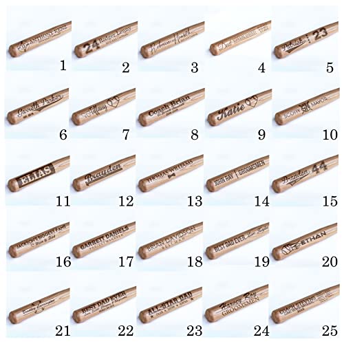 Personalized 18-Inch Mini Baseball Bat - Custom Coach Gift
