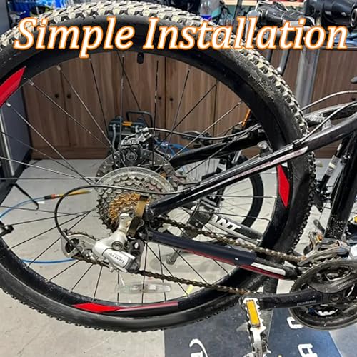 Bike Chainstay Protector - Black, 2pcs with Cable Ties