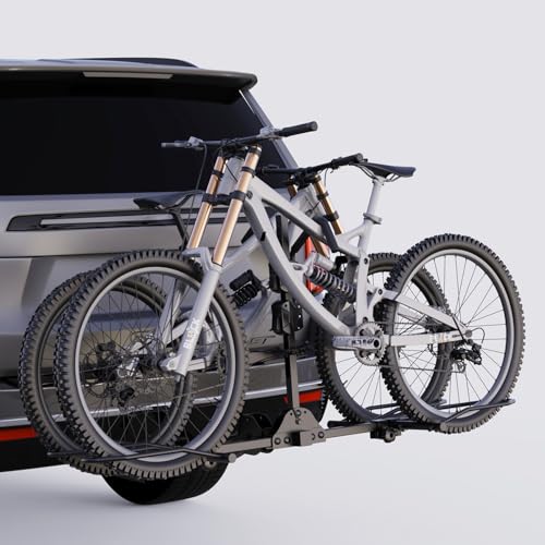 Heavy-Duty 2-Bike Hitch Rack for Ebikes & Fat Tire Bikes