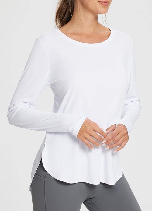 BALEAF Women's Sun Shirts - Lightweight Long Sleeve Hiking Tops with UPF 50+ UV Protection | Quick Dry Outdoor Wear