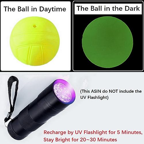 Aolowewin 3-Pack Glow in Dark Spike Replacement Balls for Night Sports