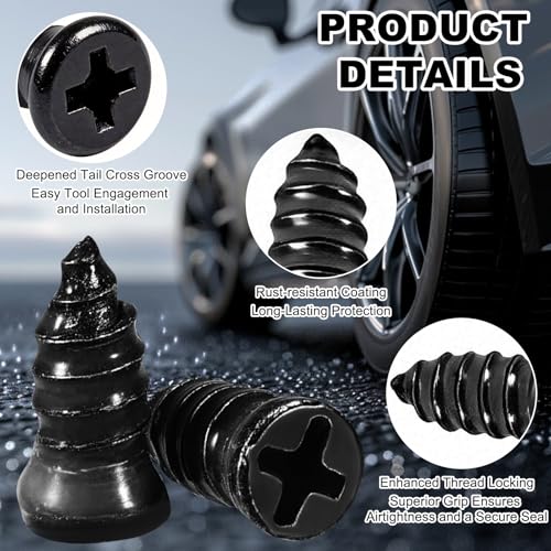 Tire Repair Rubber Nail Kit - 90/60/30pcs, 3 Sizes