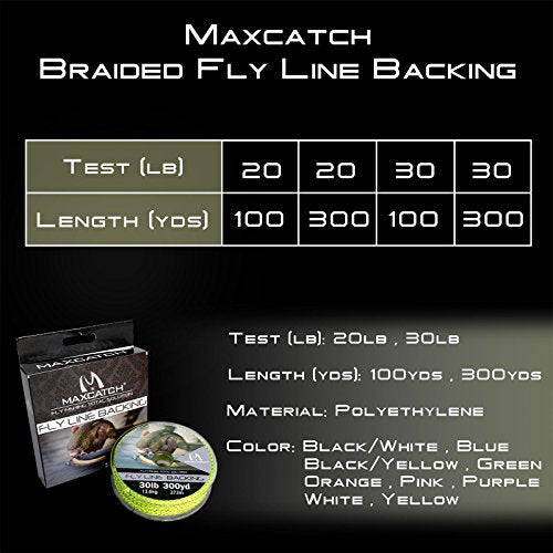Fly Fishing Backing Line - 20lb, 100 Yards - Orange