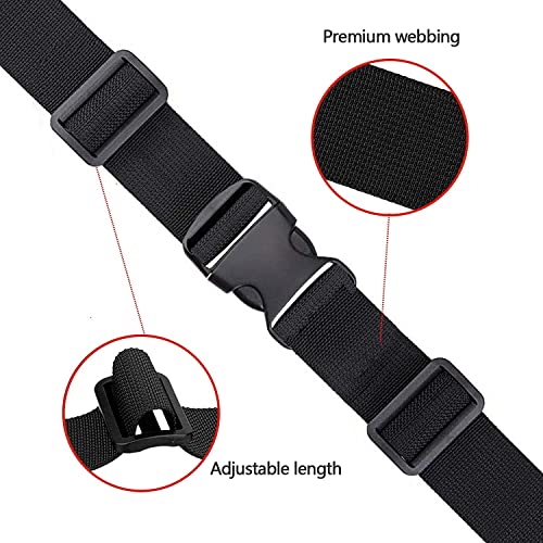Adjustable Nylon Utility Straps with Quick-Release Buckle - 2 Pack