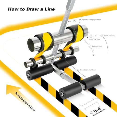 Court Line Tape Machine - Adjustable Width Basketball Marking Kit
