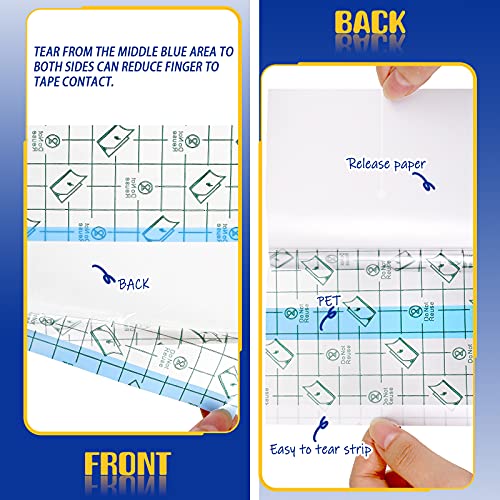 50 Pcs Waterproof Adhesive Bandages - 8 x 8 Inch Stretch Tape