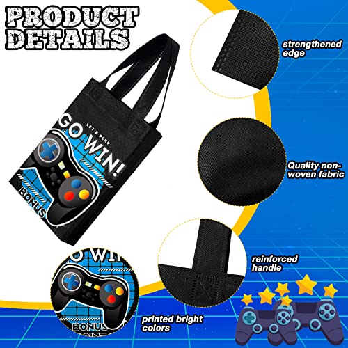 Video Game Party Favor Bags Set - Reusable Candy Treat Bags for Kids & Gamers