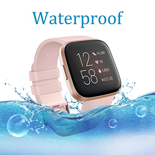 Soft Silicone Sport Strap for Fitbit Versa - Small, Pink
