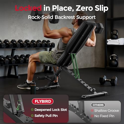Adjustable Weight Bench for Full Body Workout - Foldable Design