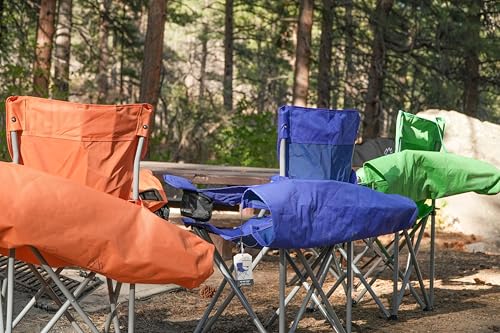 Mountain Summit Gear Orange Folding Camping Chair with Carry Bag - 300 lbs Capacity