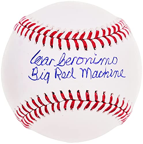 Cesar Geronimo Autographed MLB Baseball - Big Red Machine