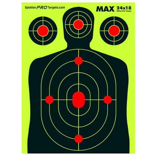 Extra Large Splatter Targets - High Visibility Yellow & White - 10 Pack