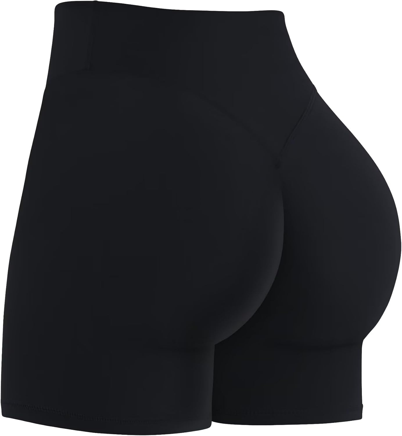 Sunzel Women's High Waisted Butt Scrunch Biker Shorts - Tummy Control Yoga & Workout Shorts