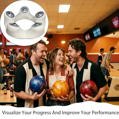 HOMFIXPRO Bowling Ball Spinner & Hook Trainer - White Circle, All-in-One Practice Tool