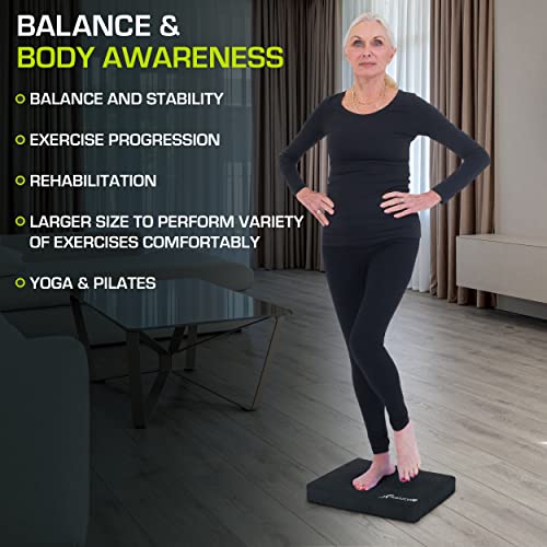Large Non-Slip Foam Balance Pad for Fitness & Stability Training