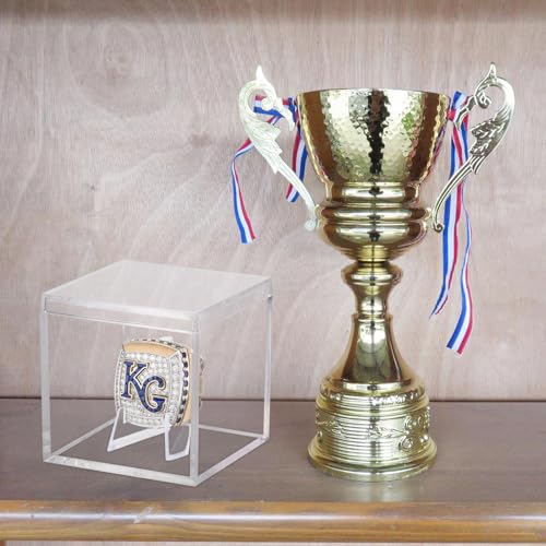3 Pack Clear Acrylic Championship Ring Display Case