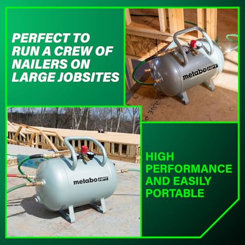 10 Gallon Air Tank - ASME Certified with 5 Quick Connect Couplers