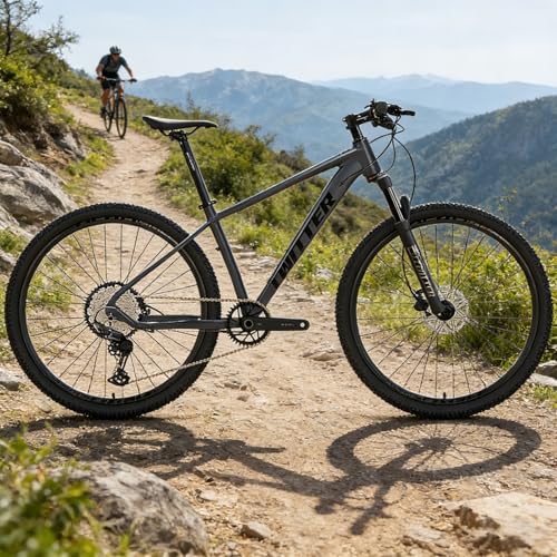Aluminum Alloy XC Mountain Bike Frame - 17" Gray - 27.5/29"