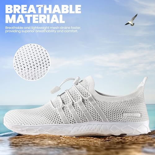 Quick Dry Aqua Shoes for Men & Women - Knit White