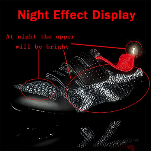Unisex Cycling Shoes for Peloton & Road Bikes - Black, Size 11 Women/9 Men