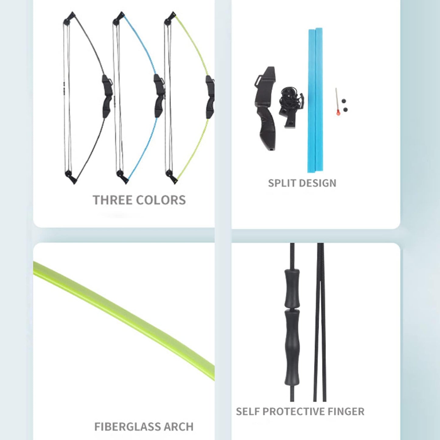 SOPOGER Youth Compound Bow and Arrow Set - Beginner Archery Kit with 15-18 LB Draw Weight, 8 Arrows & Target Paper
