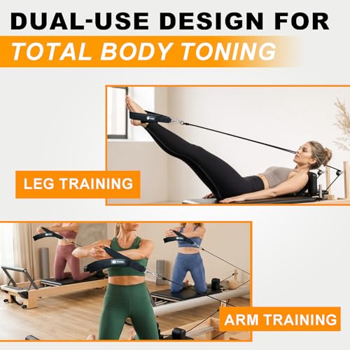 Double Loop Pilates Straps with Fleece Lining - Non-Slip Design