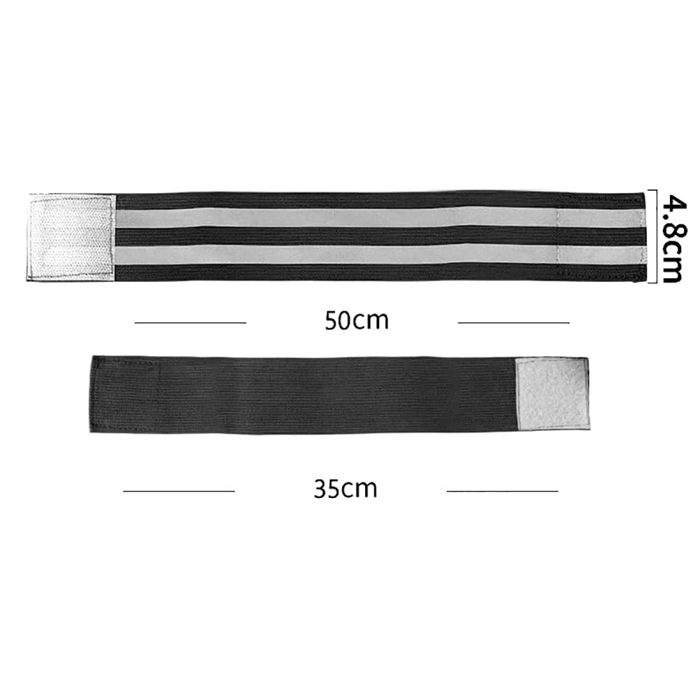 UUYYEO 8 Pcs Reflective Elastic Armbands Reflective Cycling Strips Reflective Running Leg Bands High Visibility Running Straps Wrist Reflective Strips Outdoor Walking Arm Bands